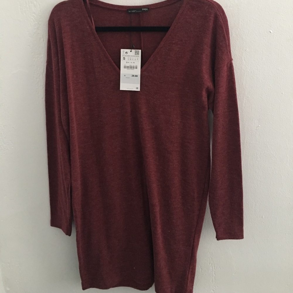 brand new zara sweater dress